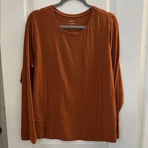 Banana Republic Women's Rust Long Sleeve Top